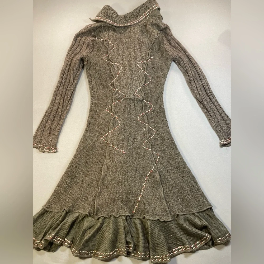 Forla Paris Drape-Front Ruffle Duster Cardigan, Bohemian & Romantic - Medium - Picture 13 of 17